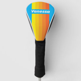 Zonovergoten Zee Pin Strepen met Naam Golfheadcover