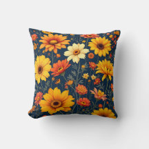 Zonovergoten zomer bloem patroon.Modern Outdoor