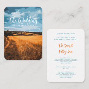 Zonovergoten Zomer Landweg Gouden Akker Landelijk Informatiekaartje