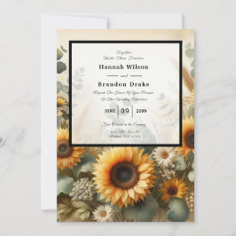 Zonovergoten zomer Zonnebloem Bloemen Kaart