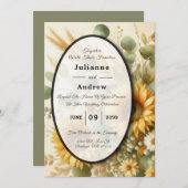 Zonovergoten zomer Zonnebloem Bloemen Kaart (Voorkant / Achterkant)