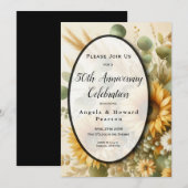 Zonovergoten zomer Zonnebloem Bloemen Kaart (Voorkant / Achterkant)