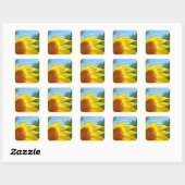 Zonovergoten Zonnebloem stickers zegels Personalis (Vel)