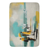 Zonovergotte Wandeling – Abstracte Figuren In Open Badmat (Voorkant Verticaal)
