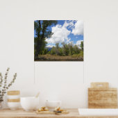 Zonoverzicht van Grand Teton Mountain Poster (Keuken)