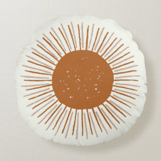 Zonroestboho rond kussen, dorm decor kussen