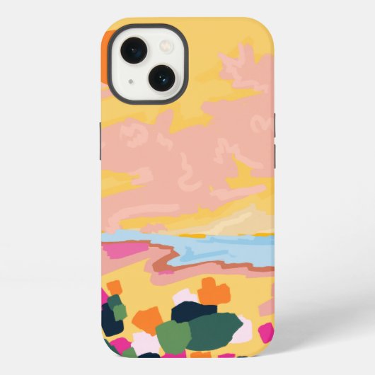 Zons omhelzing iPhone hoesje (Achterkant)