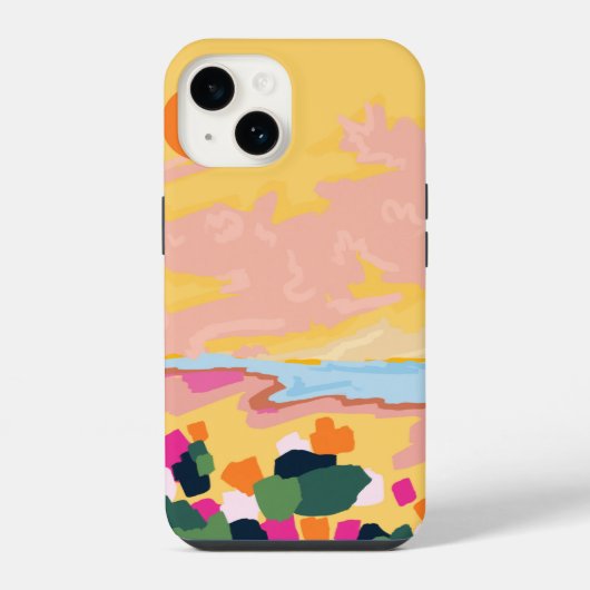 Zons omhelzing iPhone hoesje (Achterkant)