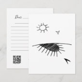 Zon's Schaduw - Een studie - 2 RSVP Kaartje (Voorkant / Achterkant)