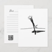 Zon's Schaduw - Een studie - 5 RSVP Kaartje (Voorkant / Achterkant)