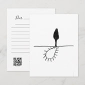 Zon's Schaduw - Een studie - 6 RSVP Kaartje (Voorkant / Achterkant)