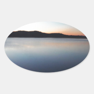 Zonset van Arrowiad Ovale Sticker