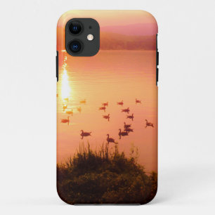 Zonset van roze en perzikmeer Case-Mate iPhone case