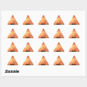 Zonset van roze en perzikmeer sticker (Vel)