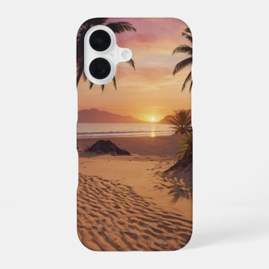 Zonsondeparadijs iPhone 16 Hoesje (Achterkant)