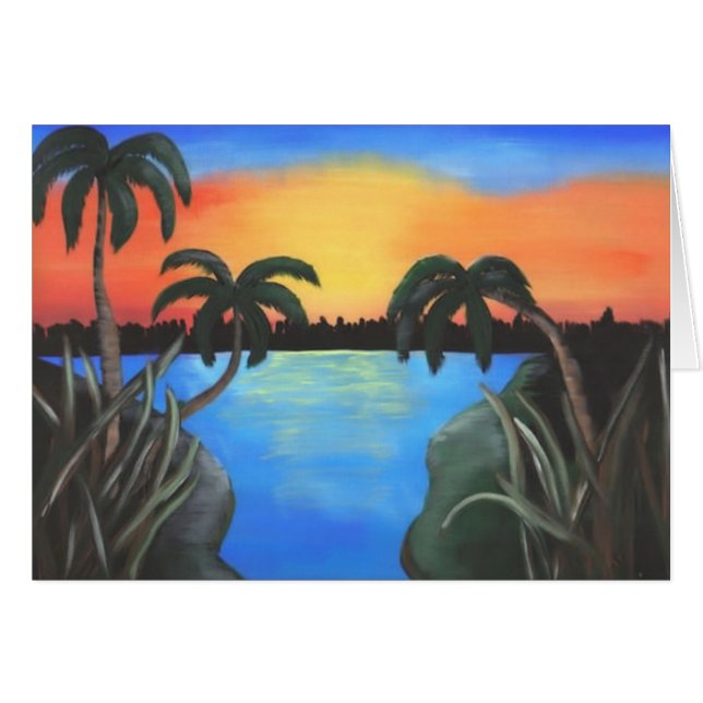 Zonsondergang (Voorkant Horizontaal)