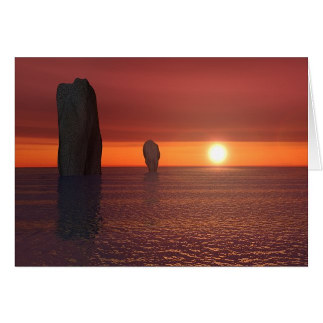 zonsondergang (Voorkant Horizontaal)