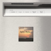 zonsondergang3, veilig thuis magneet (Insitu (Vaatwasser))