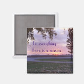 zonsondergang8magneet, Aan alles is er een seizoen Magneet (Voorkant / Achterkant)