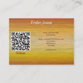 Zonsondergang 1577 Hallo QR-code Visitekaartje (Achterkant)