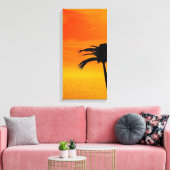 Zonsondergang 1-4 canvas afdruk (Insitu (Woonkamer))