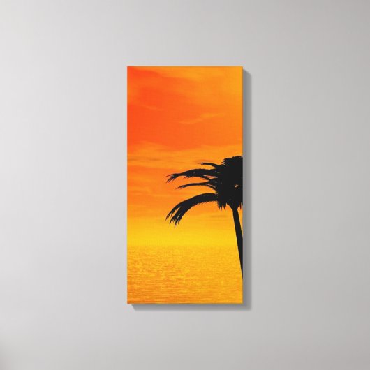 Zonsondergang 1-4 canvas afdruk (Voorkant)
