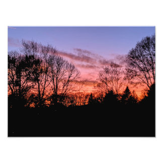 Zonsondergang 1 foto afdruk