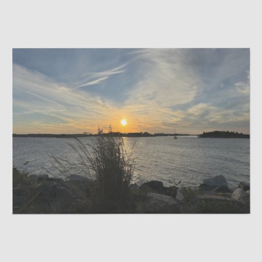 Zonsondergang #1 tissuepapier (Voorkant)
