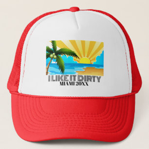 Zonsondergang 20e 30e 40e 50 Verjaardag Crew Squad Trucker Pet