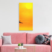 Zonsondergang 2-4 canvas afdruk (Insitu (Woonkamer))