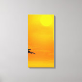 Zonsondergang 2-4 canvas afdruk (Voorkant)