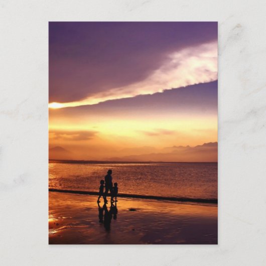 zonsondergang 2 briefkaart (Voorkant)