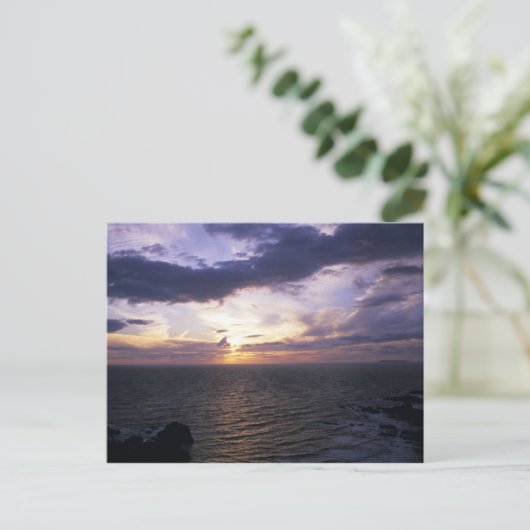 Zonsondergang (2) briefkaart (Staand voorkant)