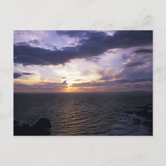 Zonsondergang (2) briefkaart (Voorkant)