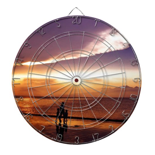 zonsondergang 2 dartbord (Voorkant)