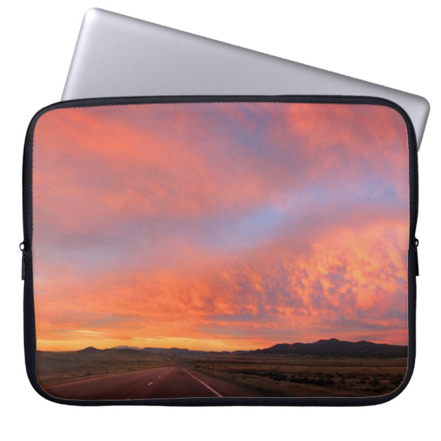 zonsondergang 2 laptop sleeve (Voorkant)