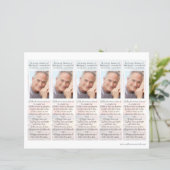 Zonsondergang | 2x7" Doe-het-zelf rouwkaartje sjab (Staand voorkant)