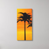 Zonsondergang 3-4 canvas afdruk (Voorkant)