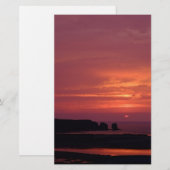 zonsondergang 3 briefpapier (Voorkant / Achterkant)