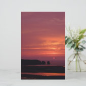 zonsondergang 3 briefpapier (Staand voorkant)
