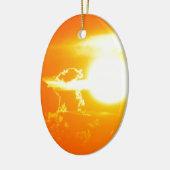 zonsondergang 3 keramisch ornament (Links)