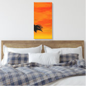 Zonsondergang 4-4 canvas afdruk (Insitu (Slaapkamer))