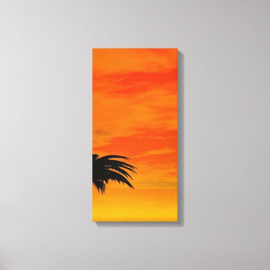 Zonsondergang 4-4 canvas afdruk (Voorkant)