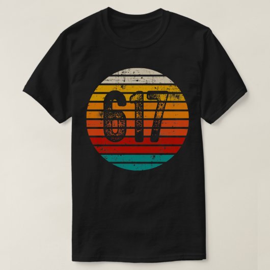 zonsondergang 617 Gebiedscode T-shirt (Design voorkant)