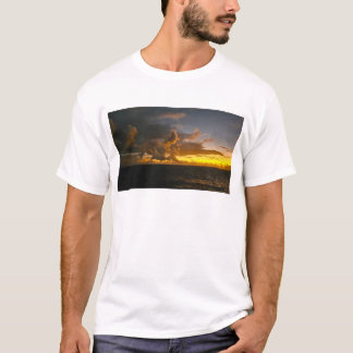 Zonsondergang aan de evenaar, Stille Oceaan T-shirt