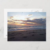 ZONSONDERGANG AAN DE GOLF BRIEFKAART (Voorkant / Achterkant)