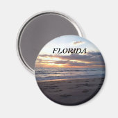 Zonsondergang aan de Golf van Florida Magneet (Voorkant / Achterkant)