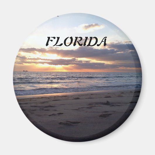 Zonsondergang aan de Golf van Florida Magneet (Voorkant)