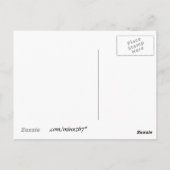 Zonsondergang aan de horizon / Wens dat je hier wa Briefkaart (Achterkant)