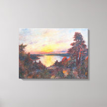 Zonsondergang aan de kust (door Kimon Loghi)